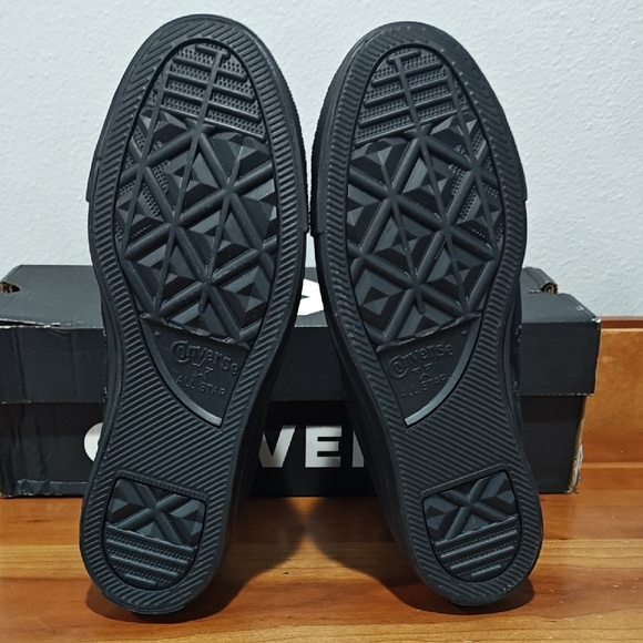 Converse All Black High-Top Shoes - Picture 11 of 13